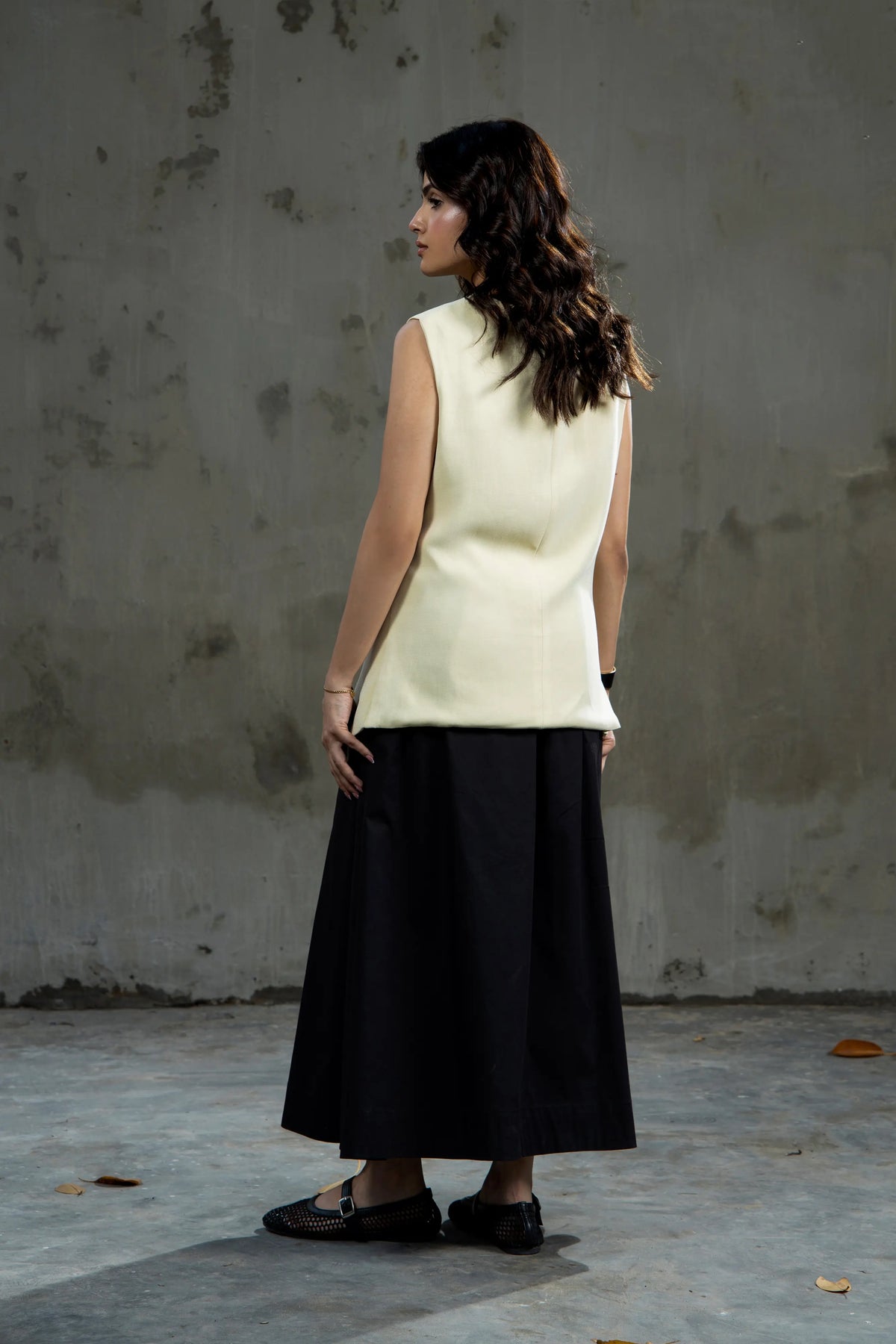 Archie Flared Skirt Black