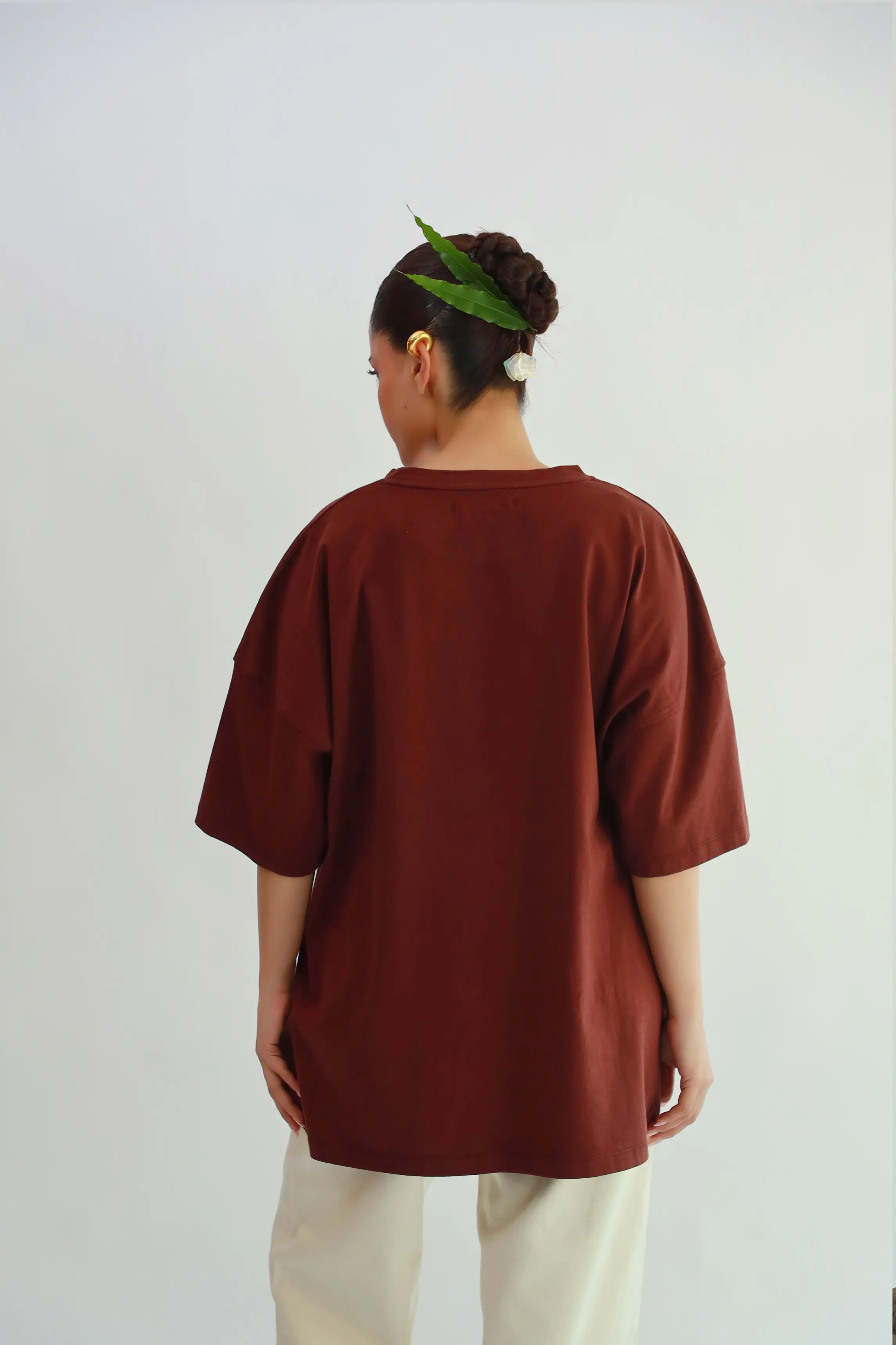 Mexico over sized Tee Brown