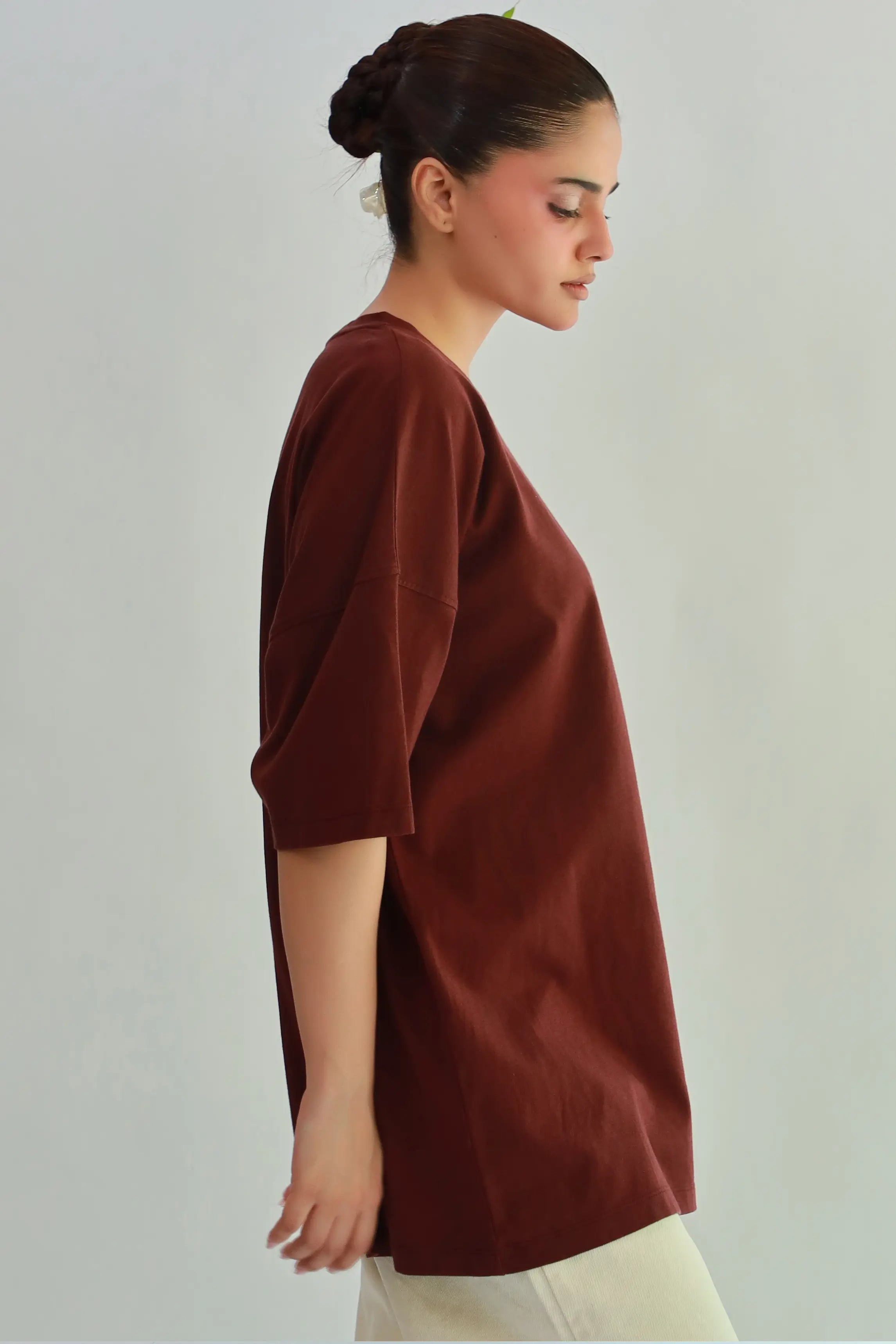 Mexico over sized Tee Brown