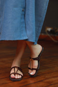 Capri Slides Brown By Sassy