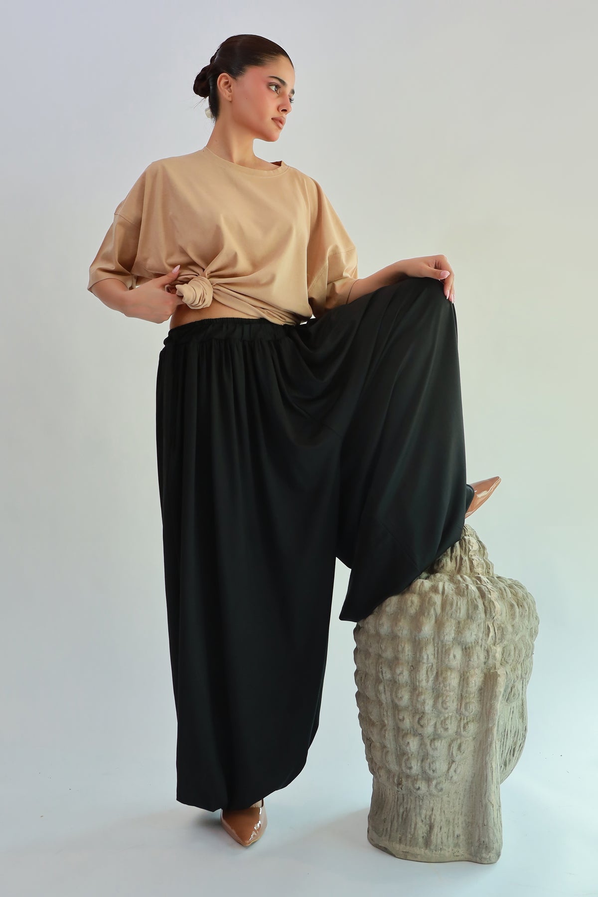 Luna  Cocoon Pant Black