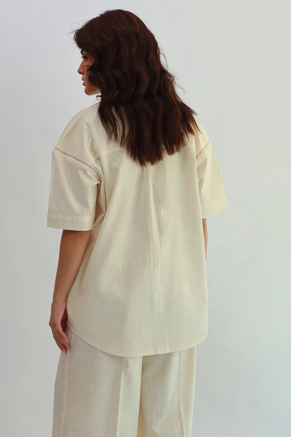Golden Hour Button Down Off White