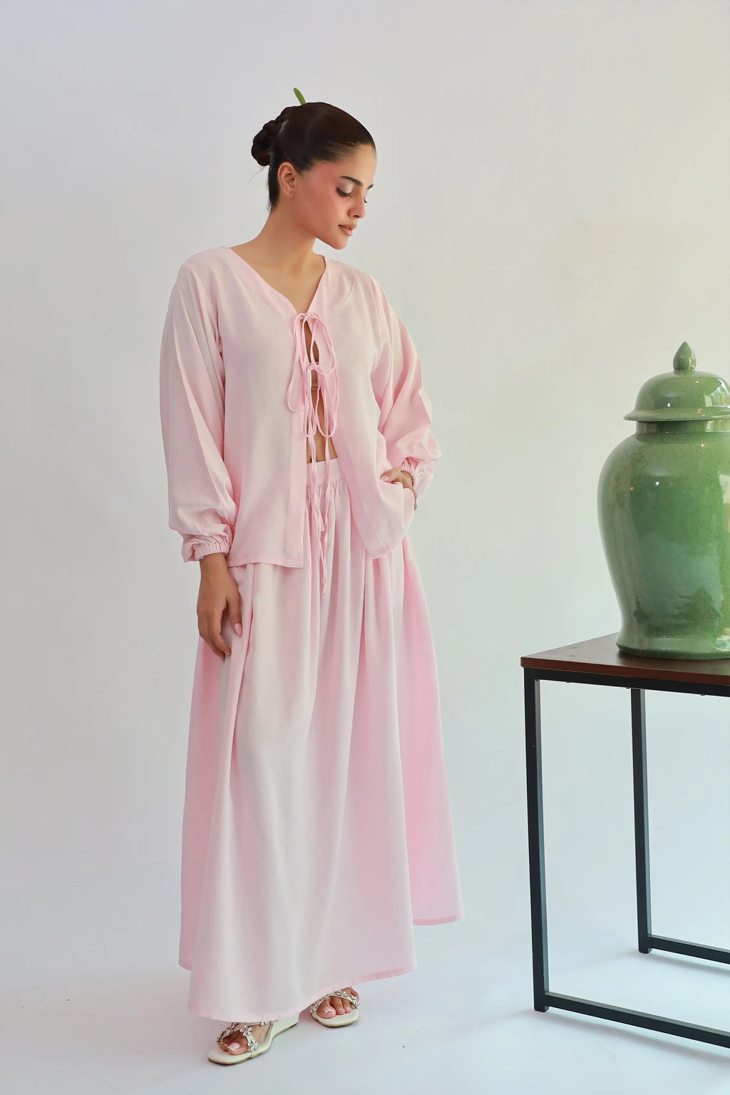 Ivory Breeze Powder Pink Set