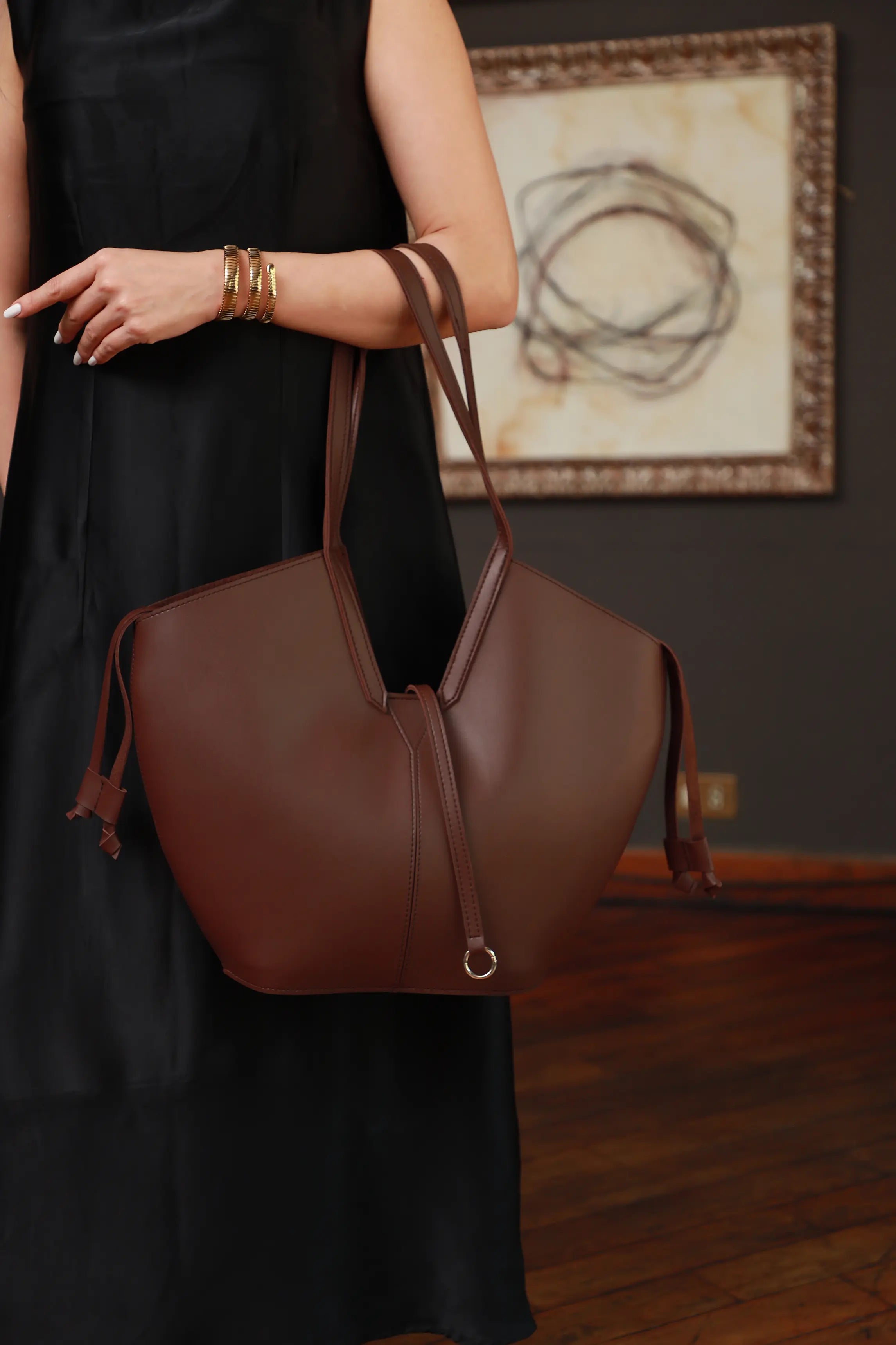 Viora Tote Bag Brown