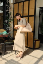 Rowan Sweater Dress Light Brown