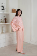 Mandarin Collared Pink Set
