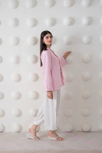 Blush Mandarin Shirt (ship in 5 days )