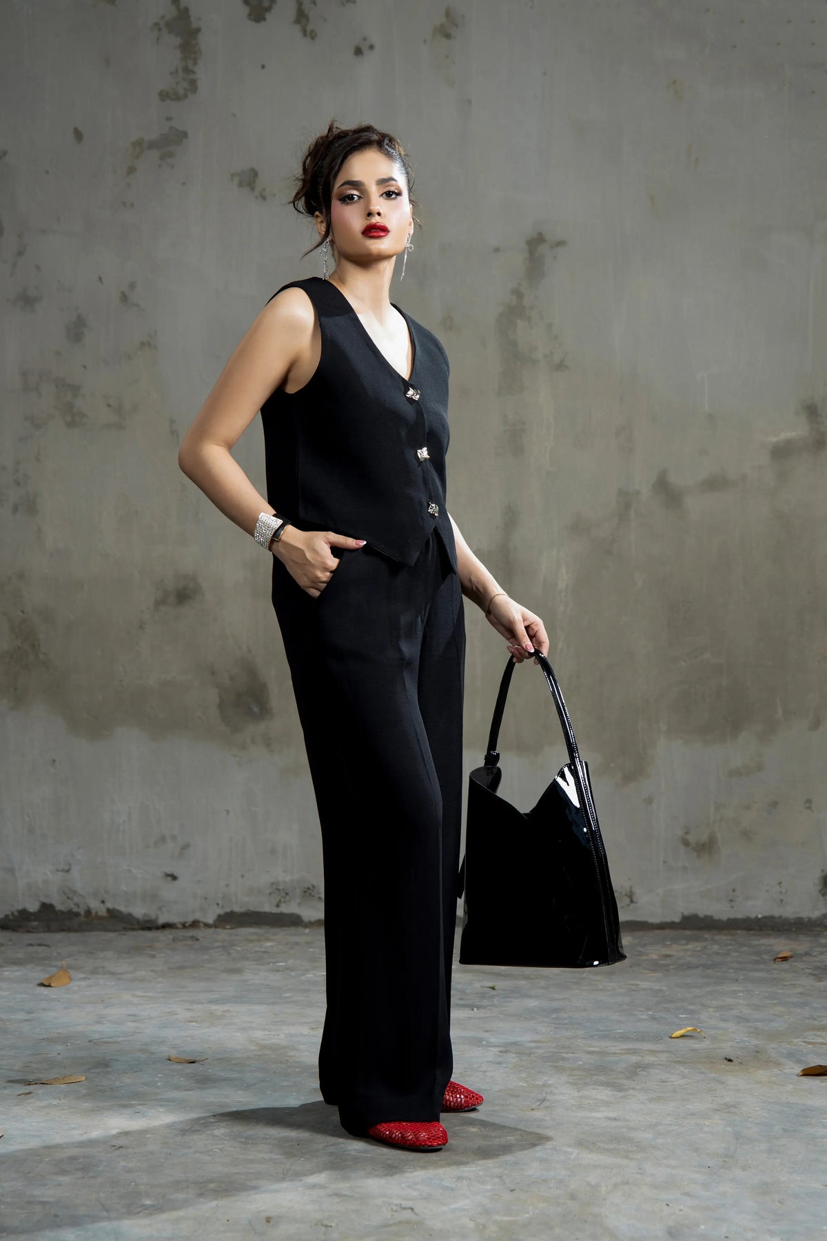 Lady Loud Tailored Trouser Black