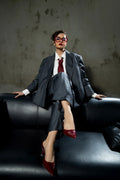 Boss Babe Oversized Blazer Grey