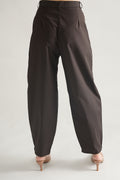 ARC BARREL TAILORED PANTS CHOCOLATE BROWN  (Ship in 7 Days)