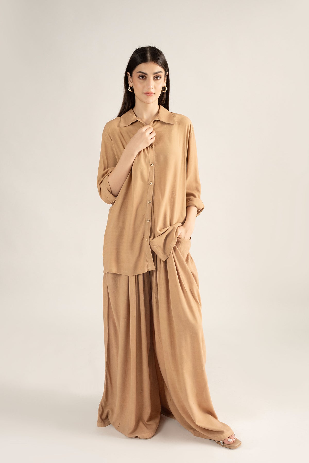 DRIFT  POLY-COTTON SET HAZELNUT BROWN