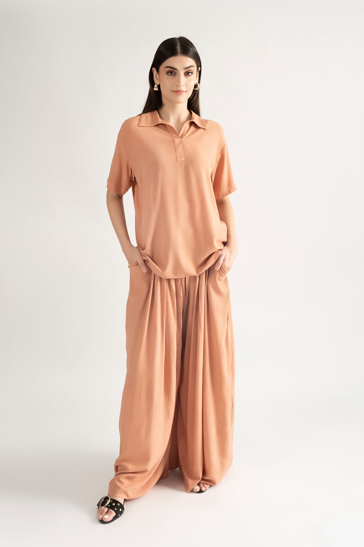 DUNE  POLY-COTTON SET BURNT PINK