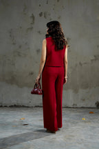 Lady Loud Tailored Trouser Red