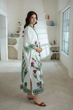 Hassel Irish Cotton Dress White/Green