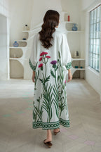 Hassel Irish Cotton Dress White/Green