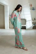 Antalya Rayon Cotton Set Green/Pink