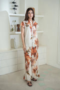 Sierra Rayon Cotton Set Beige/Rust