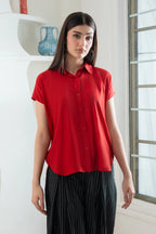 Barelight Button Down Red (ship in 5 days )