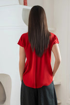 Barelight Button Down Red (ship in 5 days )