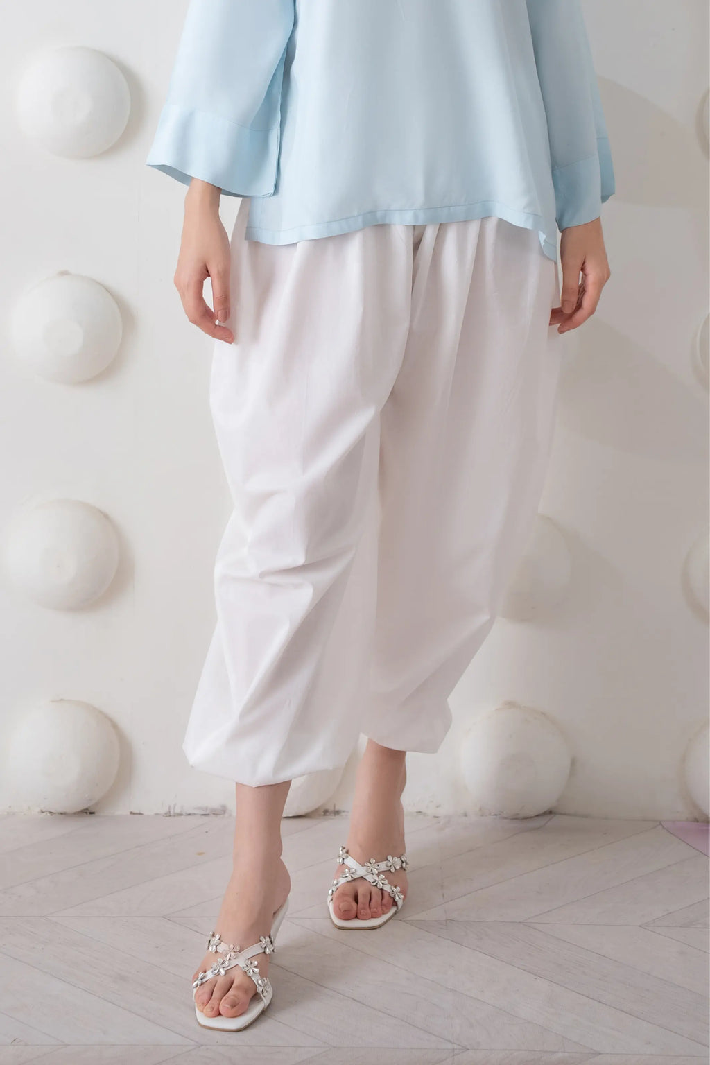 Kayes Balloon Trousers White