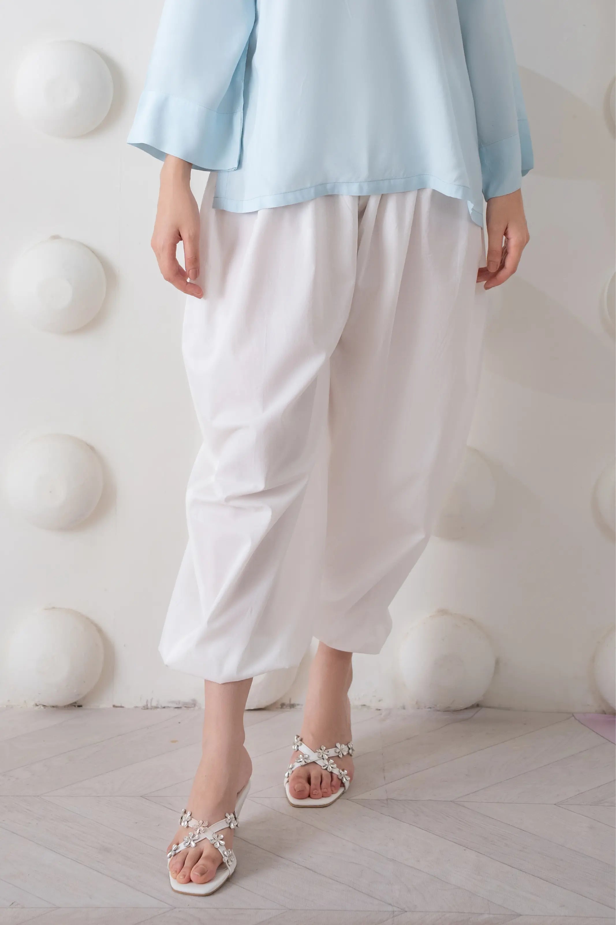 Kayes Balloon Trousers White