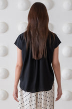 Barelight Button Down Black (ship in 5 days )