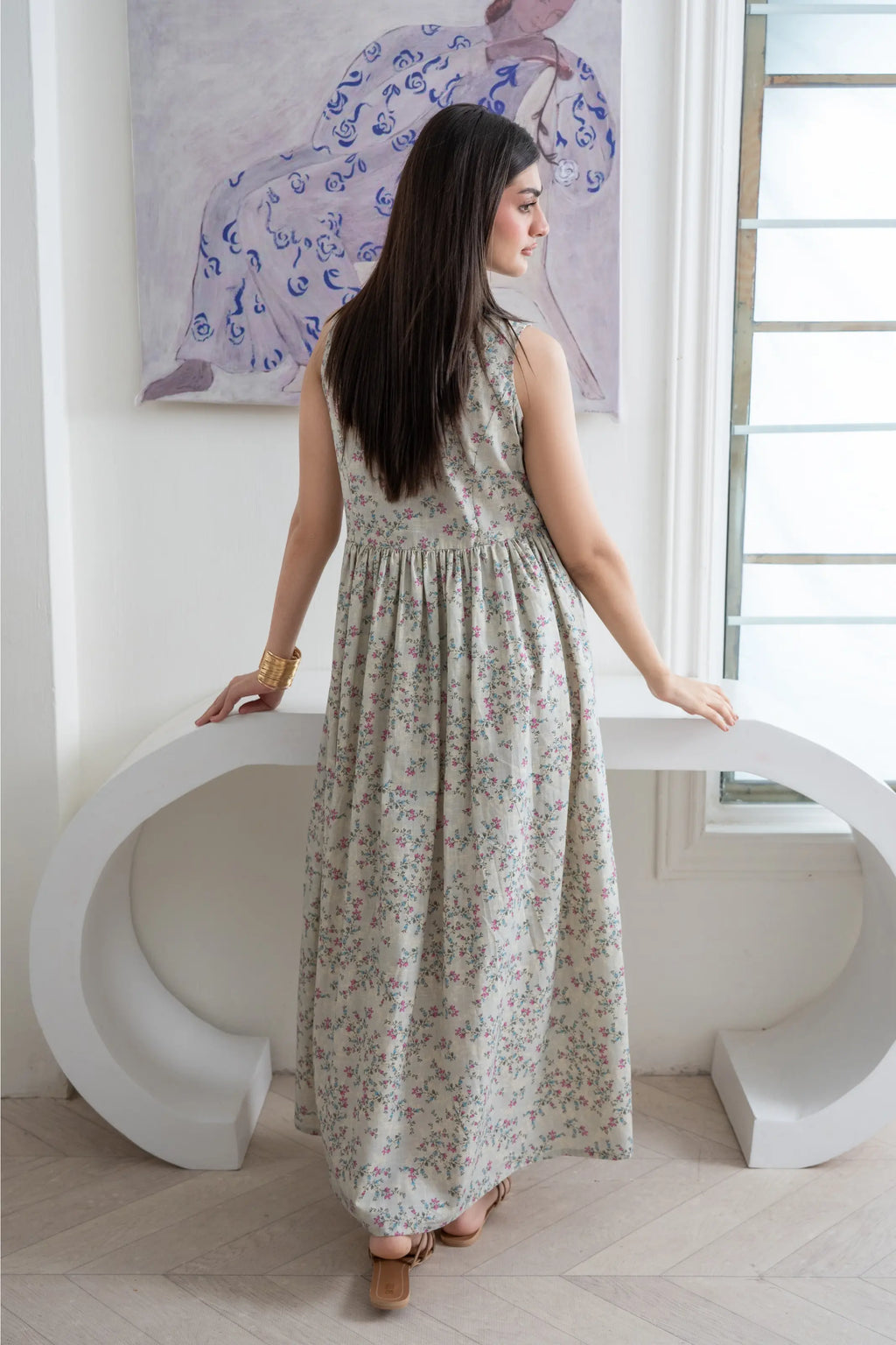 Flora Ease Long Dress (ship in 5 days )
