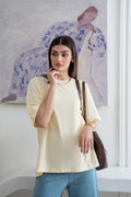 Mexico over sized Tee Butter yellow